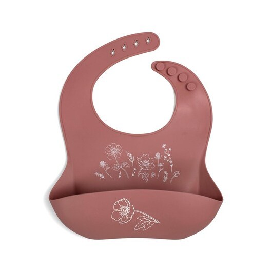 Filibabba Silicone bib with print - Fall Flowers