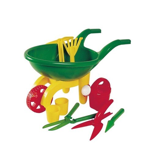 Androni Wheelbarrow with garden tools