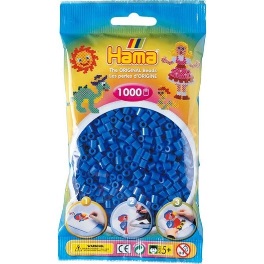 Hama Midi 5+ Ironing beads - Blue - 1000pcs