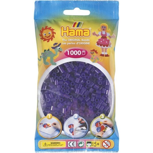 Hama Ironing beads-purple transparent (024) 1000pcs.