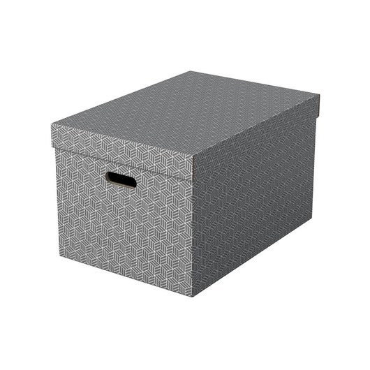 Esselte Hemförvaringsbox Large,  3-pack, grå