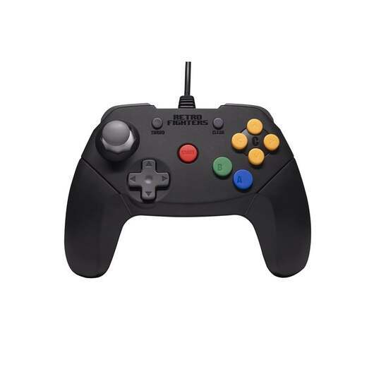 Retro Fighters Brawler64 Color Edition v2 - Black - Controller - Nintendo 64