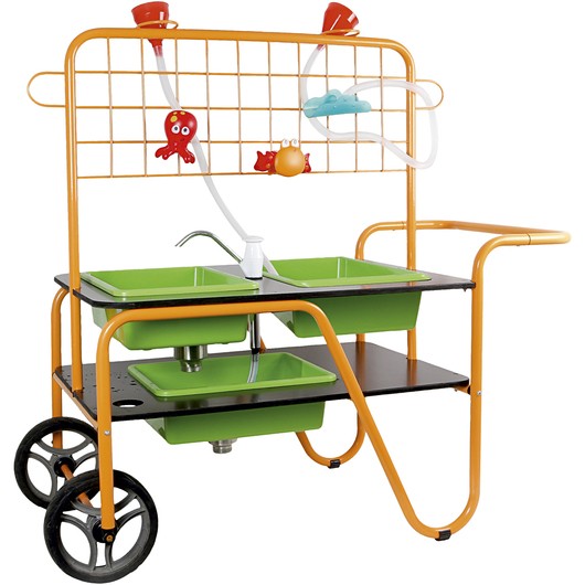 Mobilt sand- och vattenbord, stl. 106x100x57,5 cm, 1 st.
