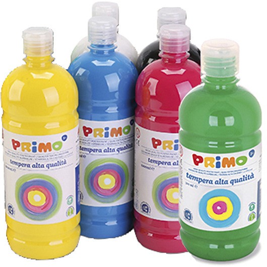 PRIMO skolfärg, matt, standardfärger, 12x1000 ml/ 1 förp.