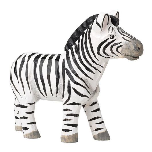ferm Living Handgjord Figur - 13,5 cm - Randig Zebra