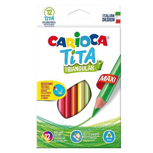 Carioca Maxi Färgpennor - 12 st - Flerfärgad