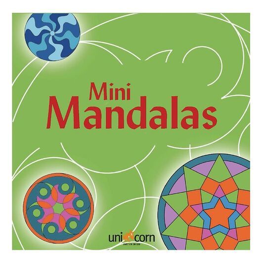 Mini Mandalas Målarbok - Grön