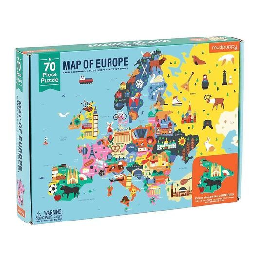 Mudpuppy Pussel - 70 Bitar - Europakarta
