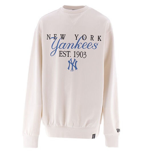 New Era Sweatshirt - New York Yankees - Ãppet White