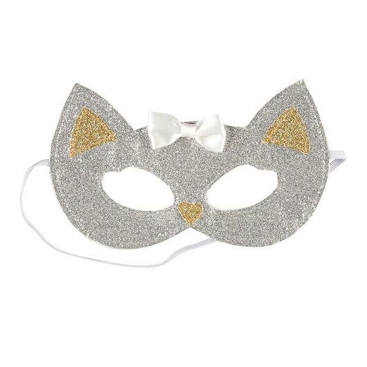 Souza Maskeradkläder - Mask - Katt - Silver/Guld