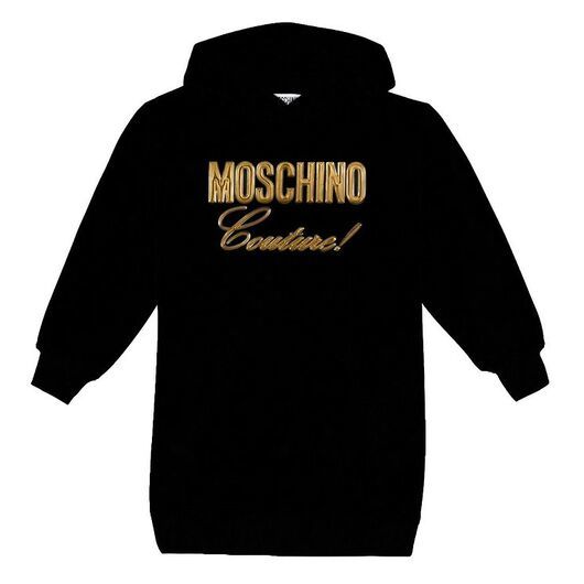 Moschino Sweatklänning - Svart m. Guld