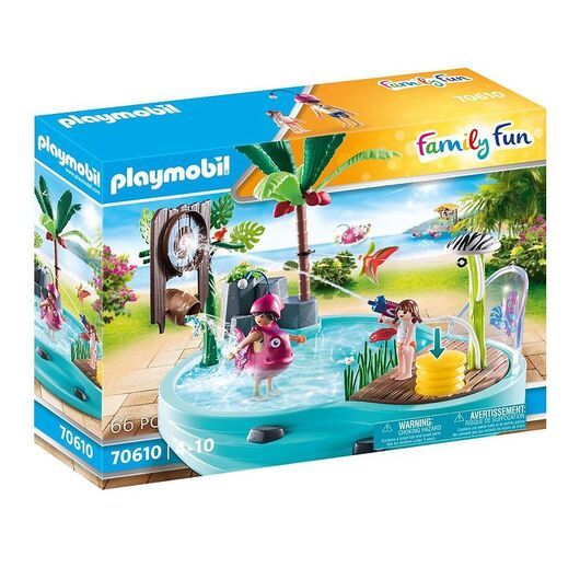 Playmobil Familj Fun - Kul Pool Med vattenpistol - 70610 - 65 De