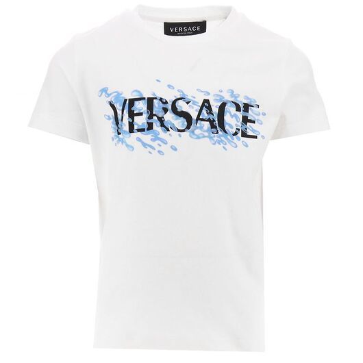 Versace T-shirt - Vit m. Blå/Svart