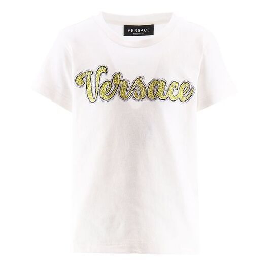 Versace T-shirt - Vit m. Strass