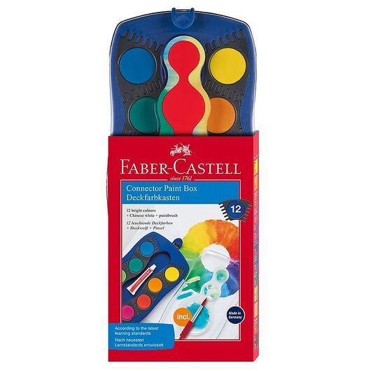 Faber-Castell Vattenfärger - Connector - 12 Färger