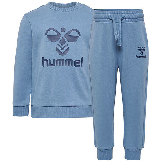 Hummel Sweatset - hmlArine Crewsuit - Blå