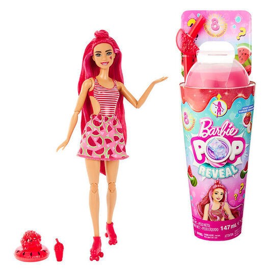 Barbie Docka - Pop Reveal Juicy Fruits Vattenmelon Crush - Rosa