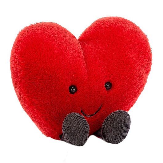 Jellycat Gosedjur - 20x17 cm - Amuseable Röd Heart