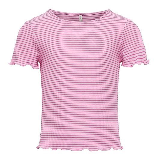 Kids Only T-shirt - Rib - KogWilma - Begonia Rosa Stripes