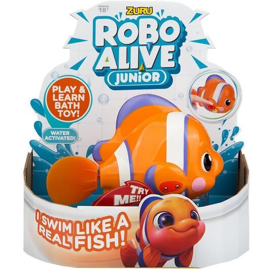 Robo Alive Badleksaker - Junior - Fisk