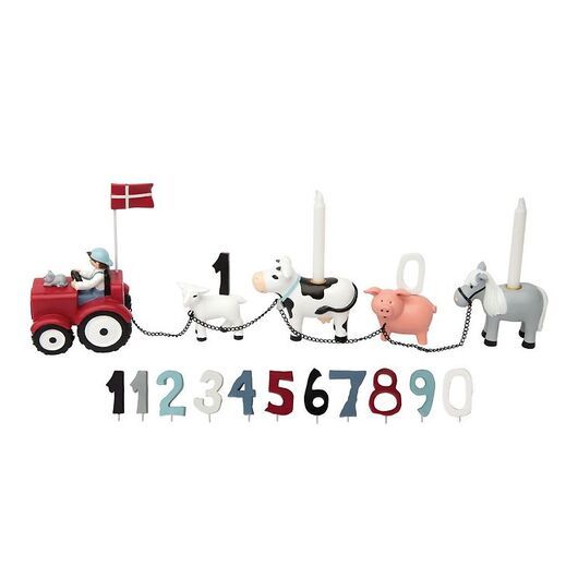 Kids by Friis Födelsedagståg - 45 cm - Bondgård