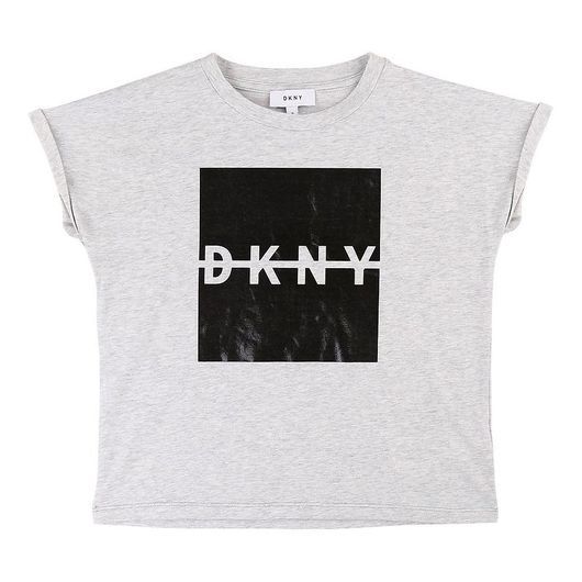 DKNY T-shirt - Gråmelerad/Svart m. Logo