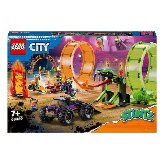LEGOÂ® City Stuntz - Stuntarena Med Dubbelloop 60339 - 598 Delar