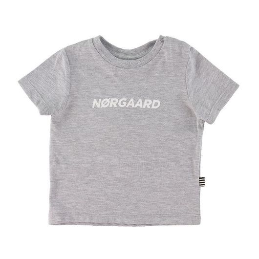 Mads Nørgaard T-shirt - Oxen - Gråmelerad m. Vit