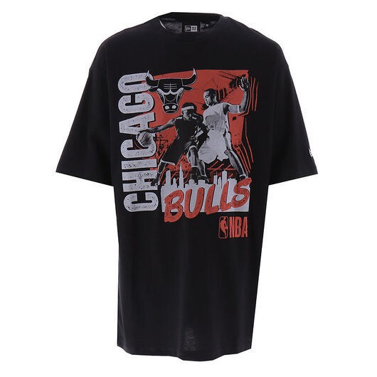 New Era T-shirt - NBA-spelarens grafik - Chicago Bulls - Svart