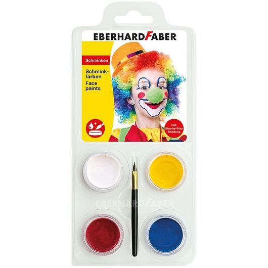 Eberhard Faber Ansiktsfärg - 4 Färger - Clown