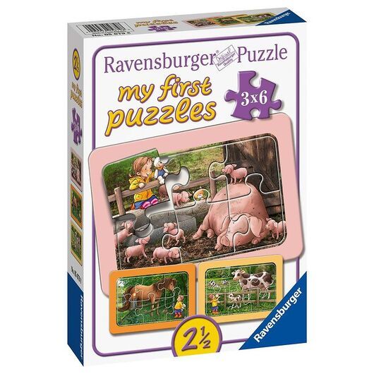 Ravensburger Pussel - My First - 3 olika - Utforska Th
