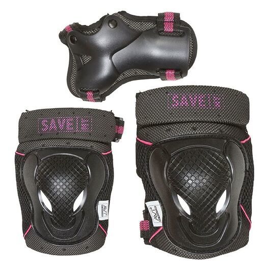 Save My Bones Skyddsset - Svart/Pink