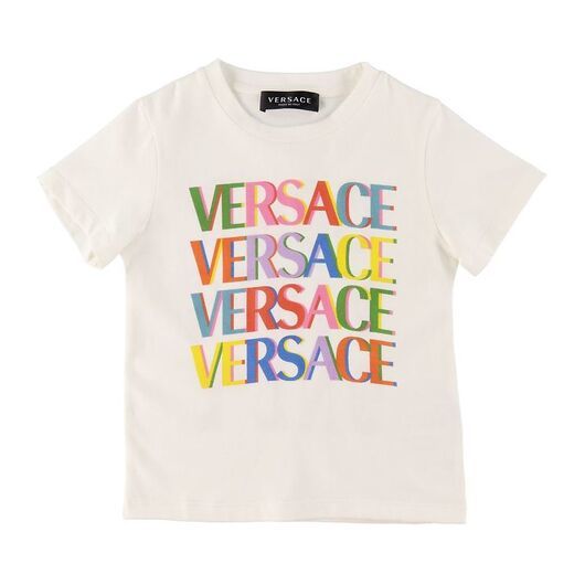 Versace T-shirt - Vit m. Flerfärgad/Rosa