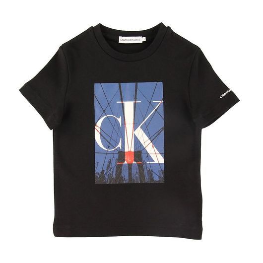 Calvin Klein T-shirt - Svart m. Blå/Logo
