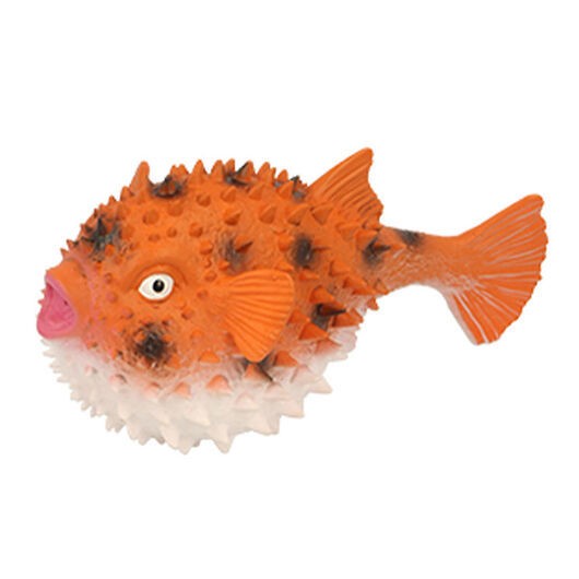 Keycraft Badleksaker - Puffer Fish Vattendränkare - Orange/Vit