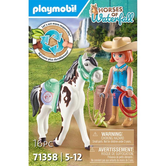 Playmobil Horses Of Waterfall - Ellie and Sawdust - 71358 - 16 D