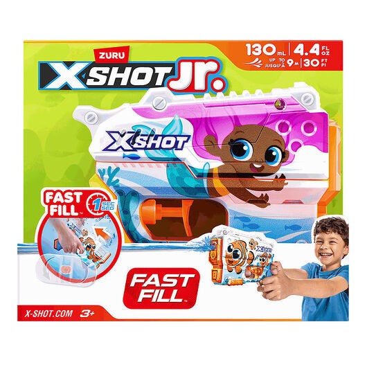 X-Shot Vattenpistol - Junior Snabbfyllning - Sjöjungfru