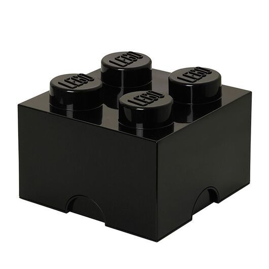 LEGOÂ® Storage Förvaringslåda - 4 Knoppar - 25x25x18 - Svart