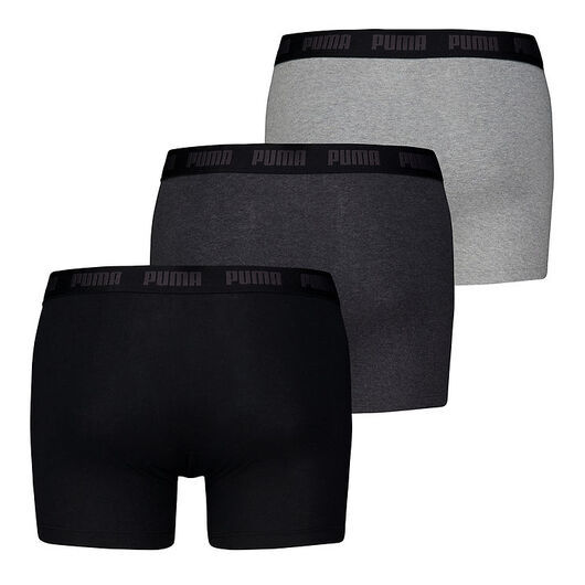 Puma Boxershorts - 3-pack - Black/Grey