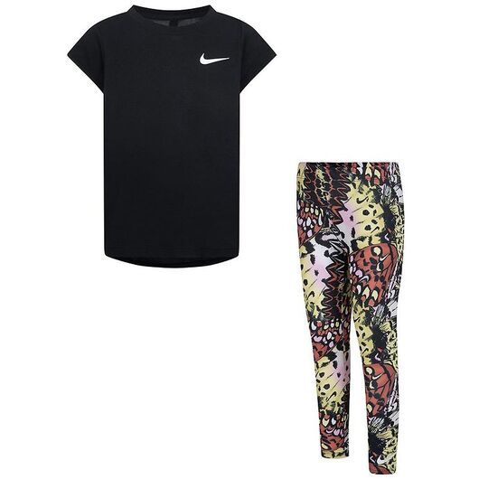 Nike Träningsset - Leggings/T-shirt - Adobe