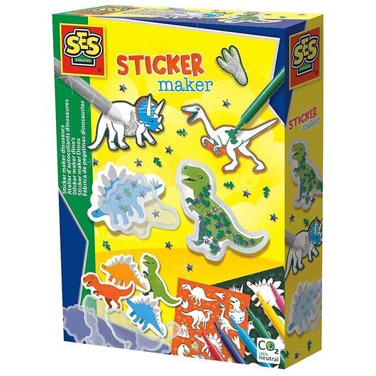 SES Creative Låg Yours Sticker Sets - Dinosaurier
