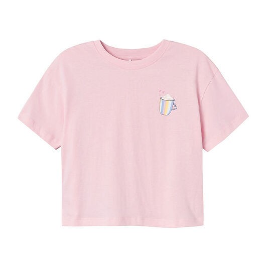 Name It T-shirt - Crop - NkfSigga - Parfait Pink m. Mugg