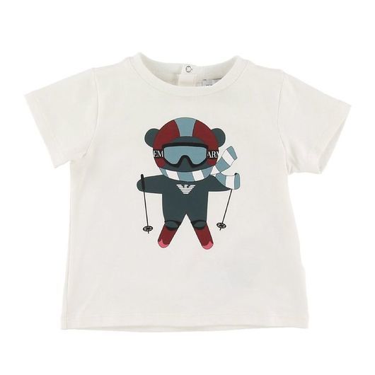 Emporio Armani T-shirt - Vit m. Skidåkare