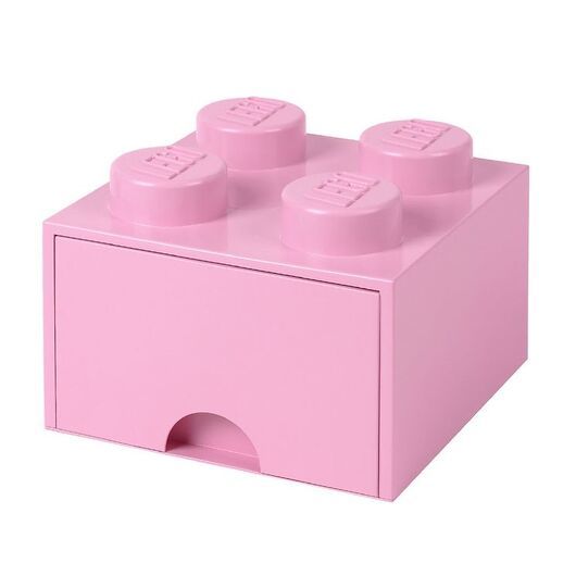 LEGOÂ® Storage Förvaringslåda - 4 Knoppar - 25x25x18 - Ljuslila