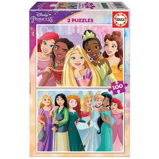 Educa Pussel - 2 x 100 Delar - Disney Princess