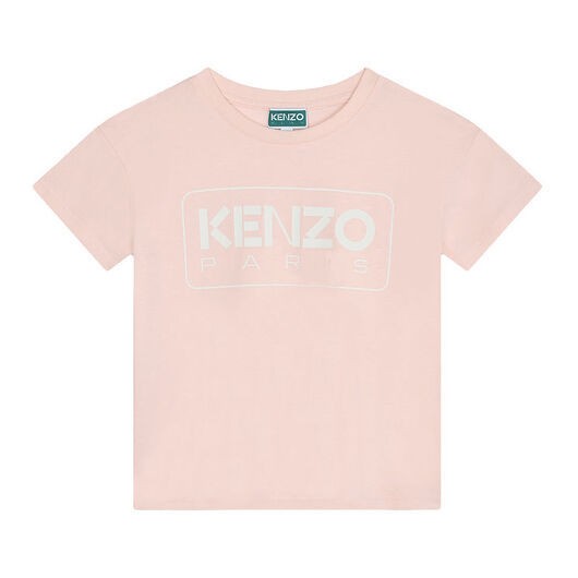 Kenzo T-shirt - Beslöjad Rosa m. Vit