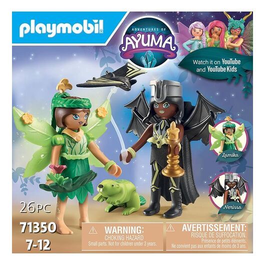Playmobil Ayuma - Forest Fairy & Fladdermus Fairy m. Totemdjur -
