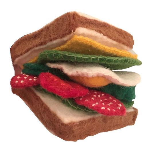 Papoose Leksaksmat - 12 Delar - Filt - Sandwich