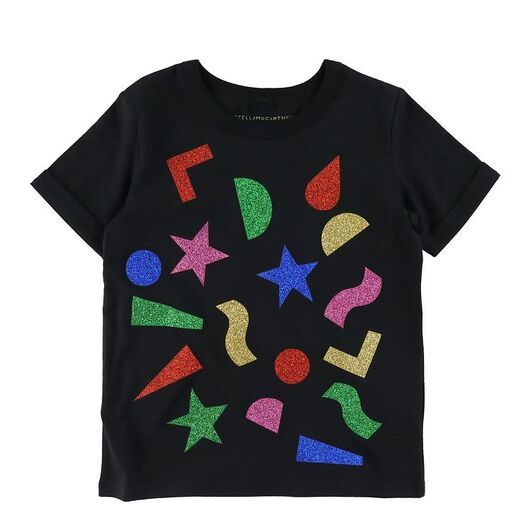 Stella McCartney Kids T-shirt för barn - Svart m. Tryck/Glitter
