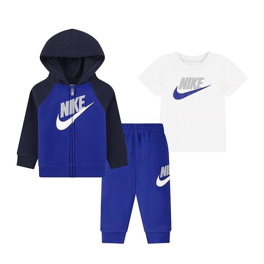 Nike Sweatset - Cardigan/Sweatpants/T-shirt - Spel Royal